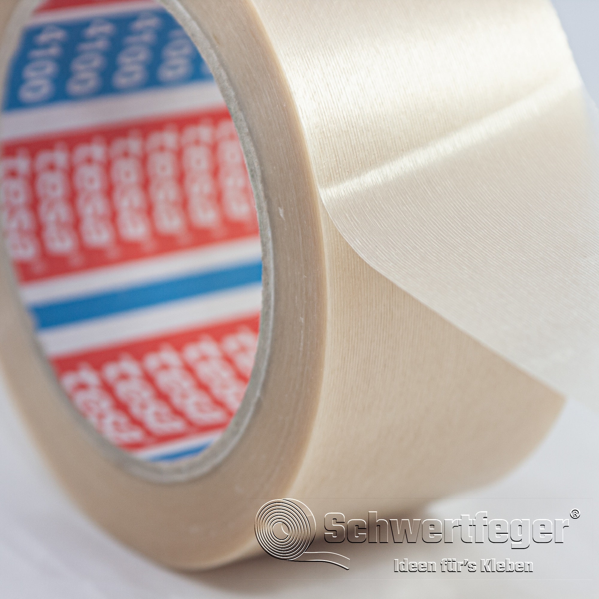tesa 4100 PVC Klebeband strukturiert transparent 50 mm x 66 m lang
