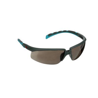 3M™ Solus™ Serie 2000, S2002SGAF-BGR, grau/türkise Bügel, Scotchgard™ Anti-Fog-Beschichtung, graue Anti-Fog-Antikratz-Scheibe