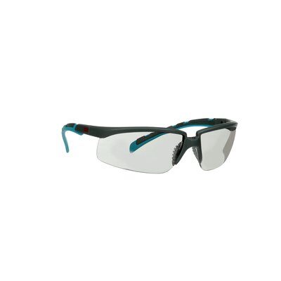 3M™ Solus™ 2000 Schutzbrille, grau/türkisfarbene Bügel, Scotchgard™ Antibeschlag-Beschichtung (K&N), graue Scheibe für Innen-/Außenbereich, winkelverstellbar, S2007SGAF-BGR