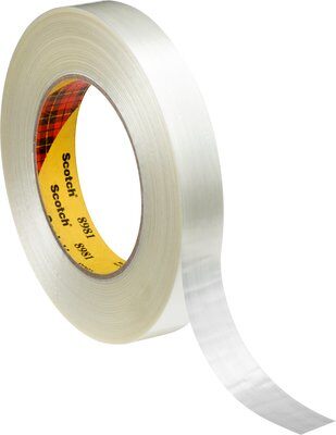 Scotch® Hochleistungsfilamentband 8981, Transparent, 25 mm x 50 m, 0.168 mm