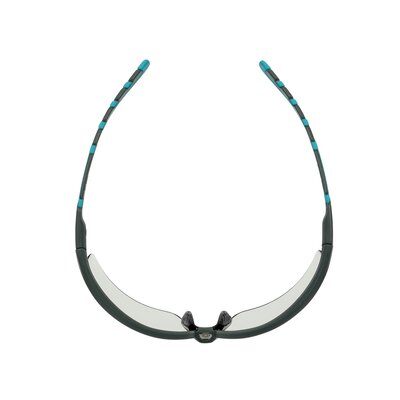 3M™ Solus™ 2000 Schutzbrille, grau/türkisfarbene Bügel, Scotchgard™ Antibeschlag-Beschichtung (K&N), graue Scheibe für Innen-/Außenbereich, winkelverstellbar, S2007SGAF-BGR