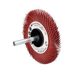 3M Scotch-Brite™ Bristle Disc BB-ZS mit Schaft, rot, 76,2 mm, P220, Typ C