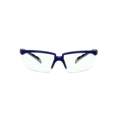 3M™ Solus™ 2000 Schutzbrille, S2001ASP-BLU, blau/graue Bügel, transparente Antikratz-Scheibe +, 20 pro Packung