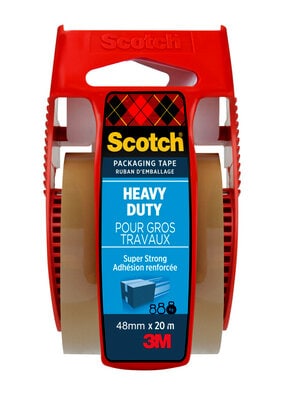   Scotch® Extra starkes Verpackungsklebeband, Braun, 48 mm x 20,3 m, 1 Rolle auf Handabroller/Packung