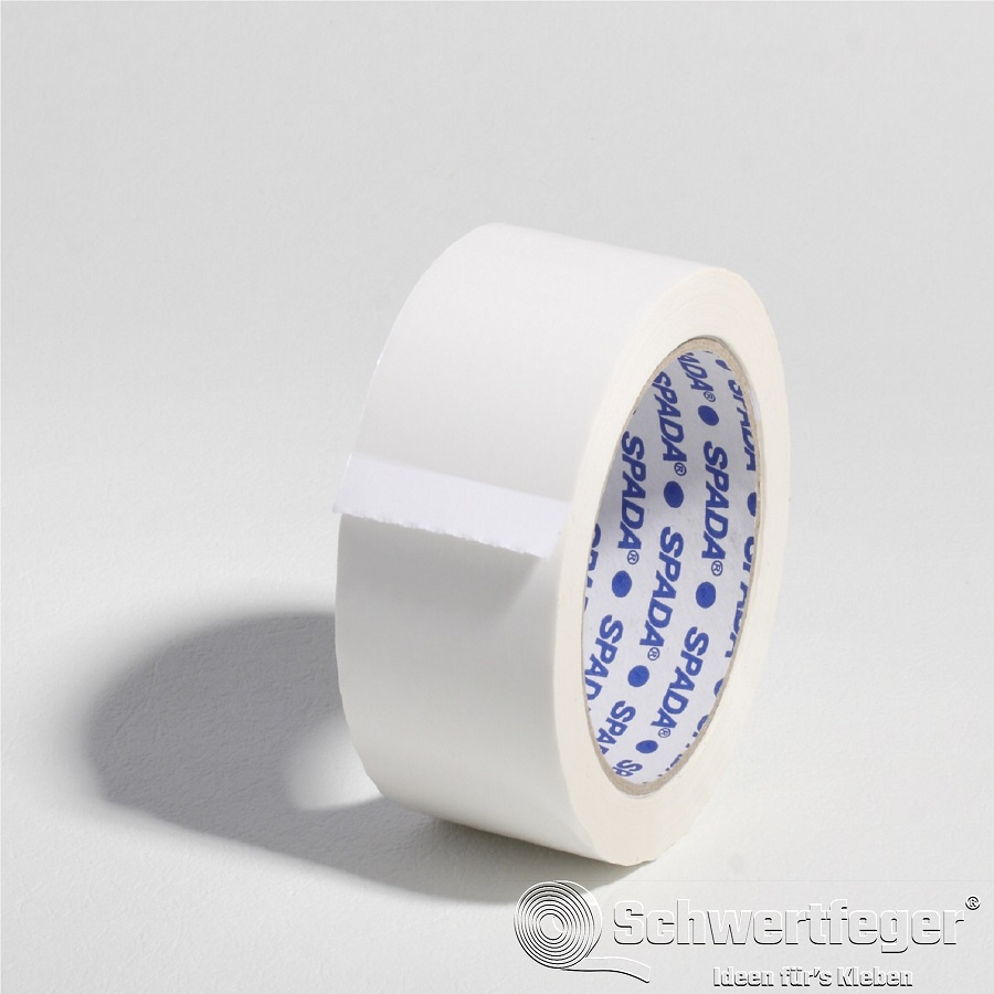 PVC Packband SPADA® 500 mit Naturkautschukkleber weiß 38 mm x 66 m