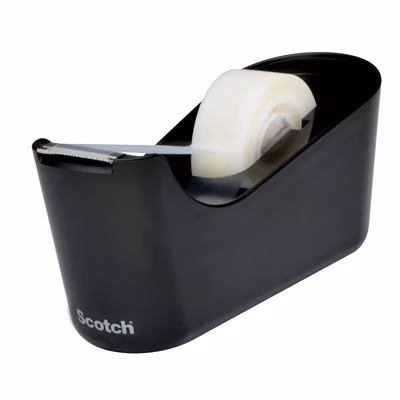 Scotch® Tischabroller C18, schwarz + Scotch® Magic™ unsichtbares Klebeband, 19 mm x 33 m