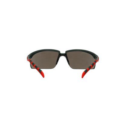 3M™ Solus™ 2000 Schutzbrille, grau/rote Bügel, Scotchgard™ Anti-Beschlag Beschichtung (K&N), graue Scheibe, winkelverstellbar, S2002SGAF-RED-EU