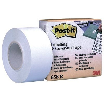 Post-it® Abdeck- und Beschriftungsband 658R, 25,4 mm x 17,7 m, weiß, 1 Rolle