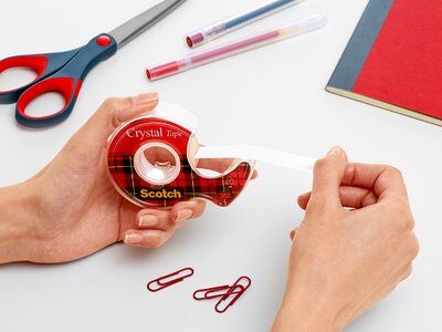 Scotch® Crystal Klebeband, 19 mm x 15 m + Handabroller