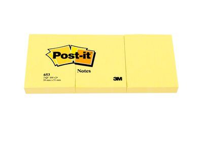 Post-it® Notes 662, 102 x 152 mm, gelb, 1 Block à 100 Blatt