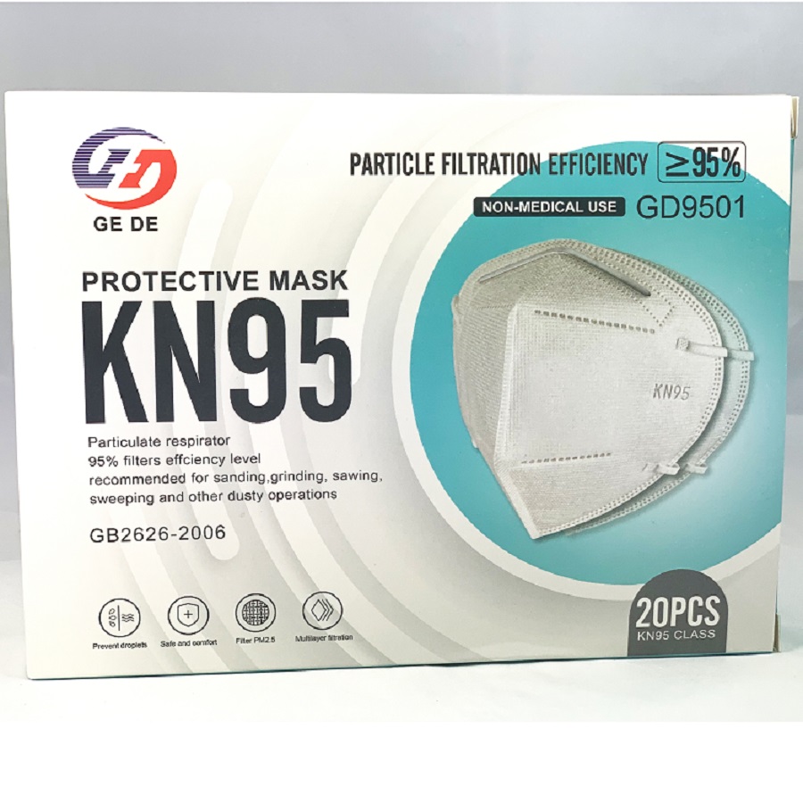 Atemschutzmasken KN95 Gesichtsmaske ohne Ventil mit Nasenbügel Mundschutz Maske