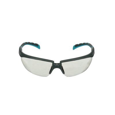 3M™ Solus™ 2000 Schutzbrille, grau/türkisfarbene Bügel, Scotchgard™ Antibeschlag-Beschichtung (K&N), graue Scheibe für Innen-/Außenbereich, winkelverstellbar, S2007SGAF-BGR