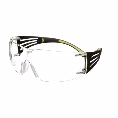 3M™ SecureFit™ 400 Reader Schutzbrille, schwarz/grüne Bügel, Antikratz-/Anti-Fog-Beschichtung, transparente Scheibe mit +2.0Stärke, SF420AS/AF-EU