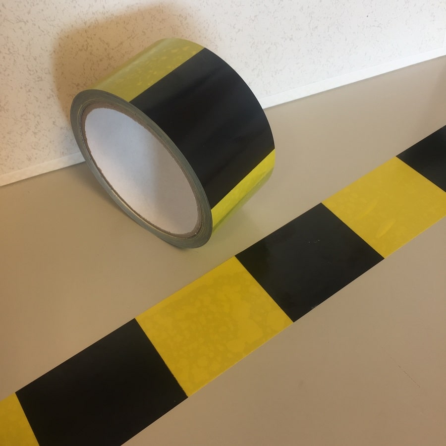 SPADA® Markierungsband extra stark selbstklebend gelb / schwarz 50 mm x 33 m