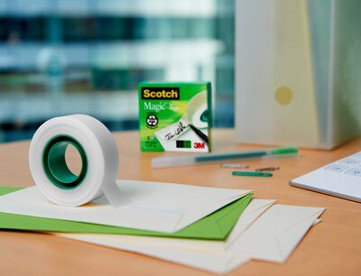 3M Scotch® Magic™ Unsichtbares Klebeband, 16 Rollen, 19 mm x 33 m + Tischabroller