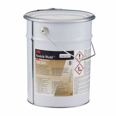 3M™ Scotch-Weld™ 2-Komponenten-Konstruktionsklebstoff auf Epoxidharzbasis DP190, Grau, 10 L