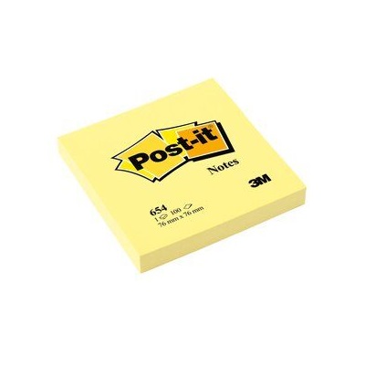 Post-it® Notes 6546, 76 x 76 mm, gelb, 6 Blöcke à 100 Blatt