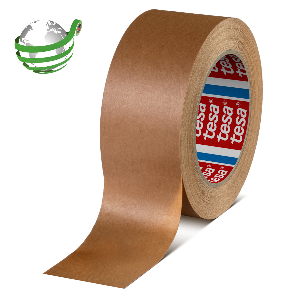 tesa 60408 biobasiertes Verpackungsklebeband, 50m x 75mm, braun