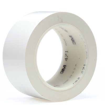 3M™ Weich-PVC-Klebeband 471, Weiß, 50 mm x 33 m, 0.14 mm