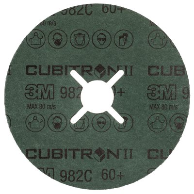 3M™ Cubitron™ II Fiberscheibe 982C, 115 mm x 22 mm, 60+