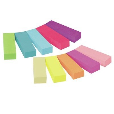 Post-it® Page Marker 670-10AB, 12,7 x 44,4 mm, verschiedene Farben, 10 x 50 Blatt