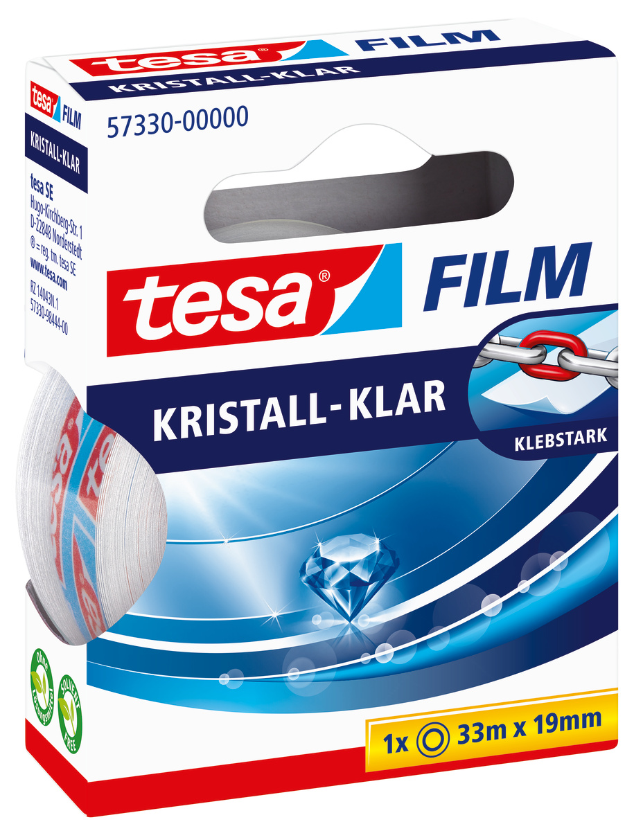 tesafilm 57330 Crystal Clear, 33m x 19mm, transparent ...