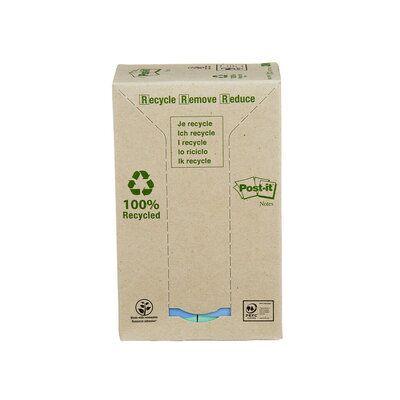 Post-it® Recycling Notes 653-1RPT, 51 x 38 mm, verschiedene Farben, 24 Blöcke à 100 Blatt