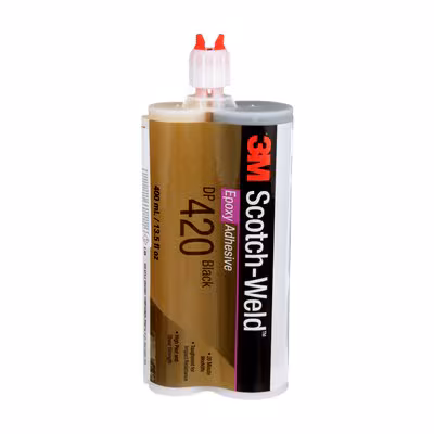 3M™ Scotch-Weld™ 2-Komponenten-Konstruktionsklebstoff auf Epoxidharzbasis DP420, Schwarz, 400 ml DP 420